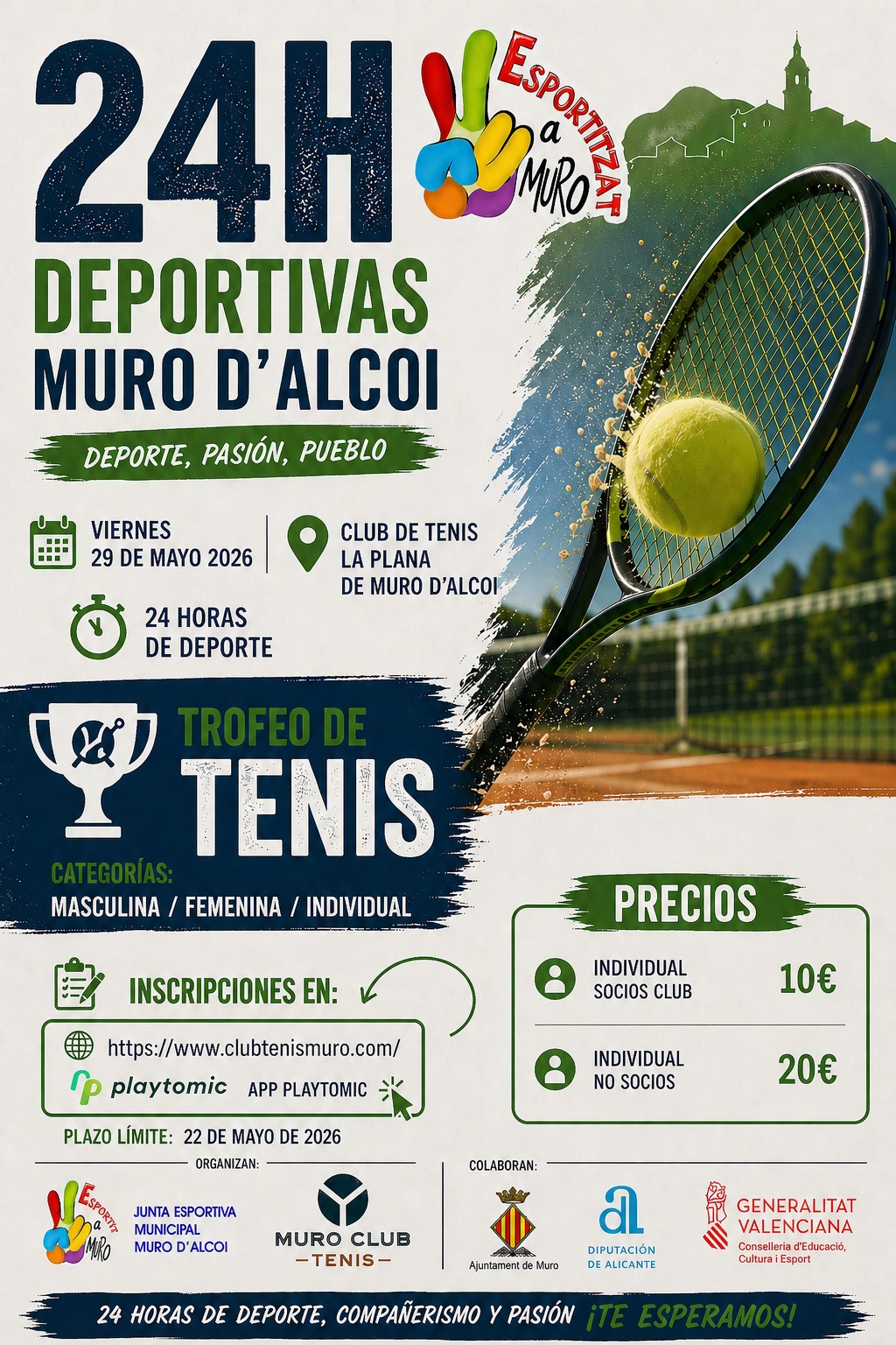 24H Deportivas Muro d'Alcoi - Trofeo de Tenis
